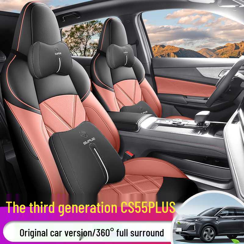 Kompatibel mit 25 Changan CS55 Plus Modellen, Vollabdeckung Ganzjahres-Sitzbezüge der zweiten und dritten Generation.