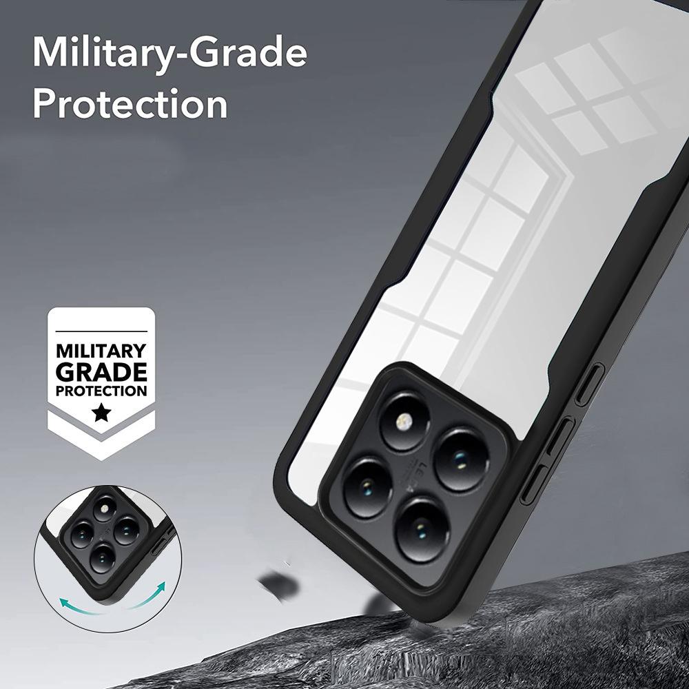 Pro Xiaomi 14T Pro Pouzdro 360 Ochrana celého těla Průhledný kryt telefonu Pro Xiaomi Redmi 14C K50 12T 14 T Pro Nárazuvzdorná pouzdra