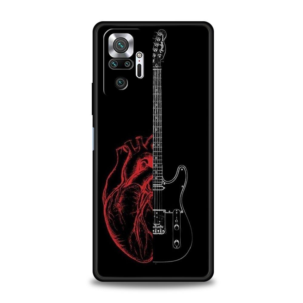 

Guitar Strings Music Guitares Phone Case For Xiaomi Redmi Note 14 13 12 5G 9S 9 10 11 Pro Plus 9T 14C 13C 12C 10C 9C 9A Cover Redmi Note 14