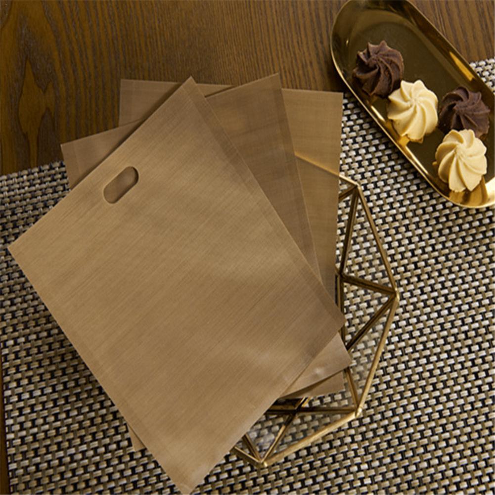 5 pcs/set Reusable Toaster Bag Non Stick Bread Bag Sandwich Bags Fiberglass Toast Microwave Heating Pastry Tools