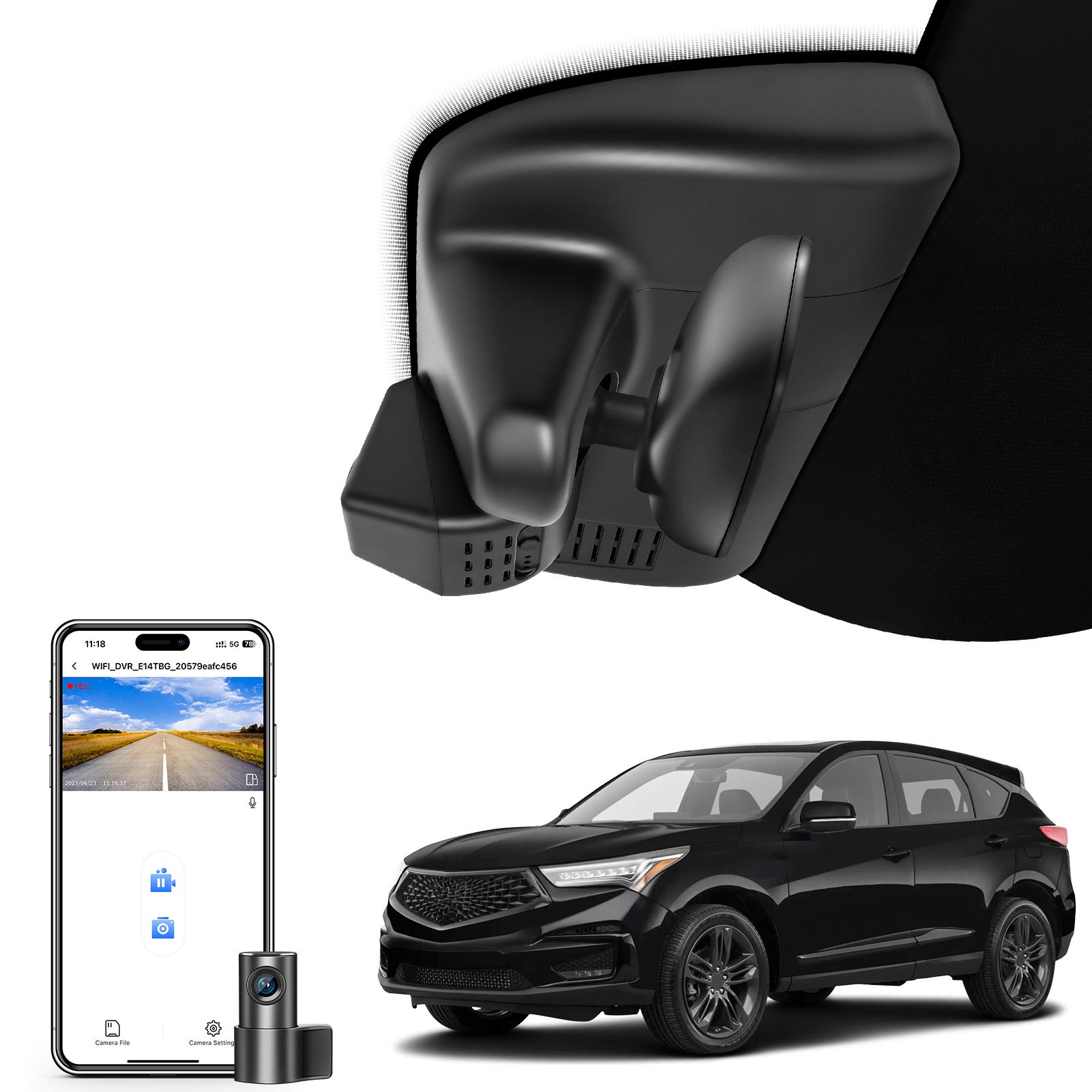 

Mangoal 4K Car DVR Dash Cam For Acura RDX Car Camera Recorder 2019-2025 Private Mold HD Night Vision WiFi APP GPS DashCam (as the picture,4K Front Cam 64GB)
