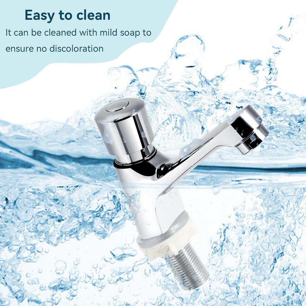 Single Hole Bathroom Faucet, Face Basin Faucet for Bathroom Sink Restroom Faucet Cold Water Faucet for Home or Outdoor G1/2