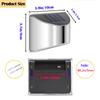 2Pcs Stainless Steel Solar Wall Lights Courtyard Waterproof Outdoor Lighting Emergency Patio Step For Garden Fence and Street