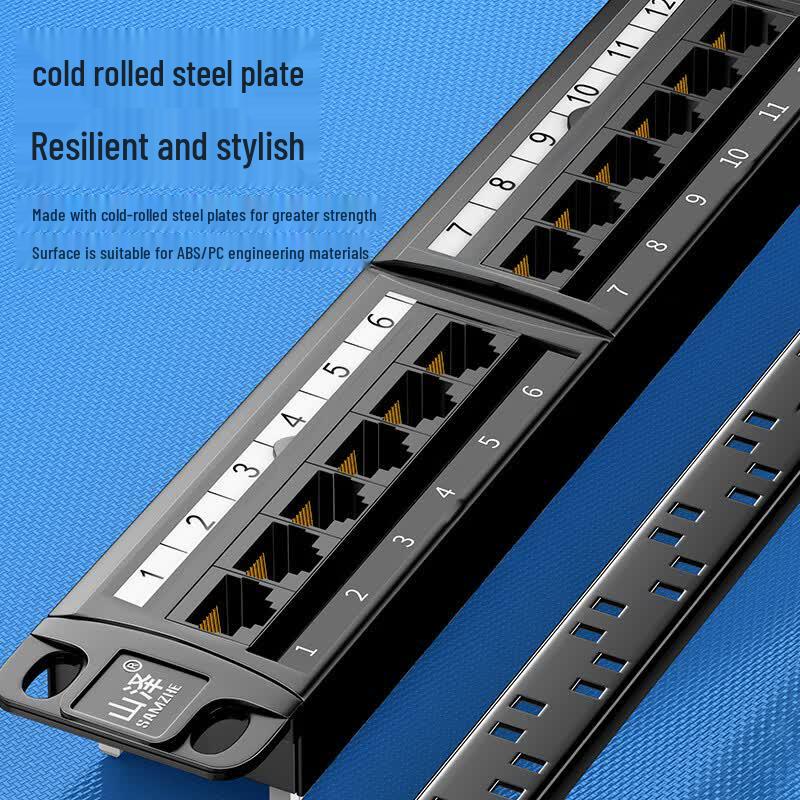 SAMZHE CAT5e 24-Port Rackmount Patch Panel