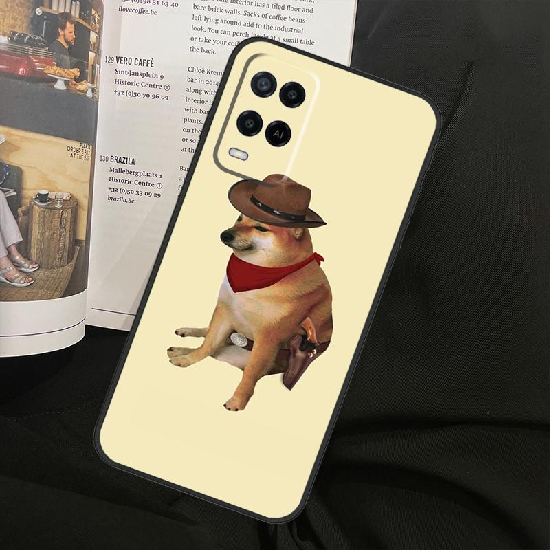 Funny Cheems Doge For Oppo A38 A18 A58 A78 A98 A79 A40 A60 A80 A16 A76 A96 A15 A74 A94 A54 A77 A17 Phone Case