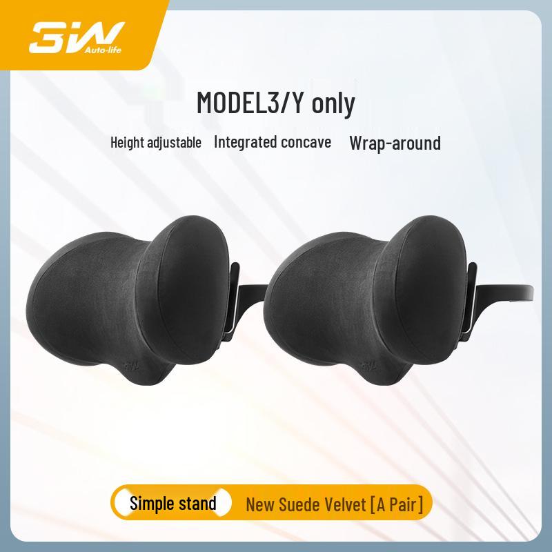3W Adjustable Memory Foam Neck Pillow for Tesla Model Y & 3 Refreshed Version
