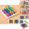Wooden Rainbow Sticks Puzzle Toy For Kids Brain Teaser Logic Development And Educational Play