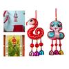 2025 Chinese New Year Bell Pendant Ornament Year of The Snake Decor Luck Charm Hanging Pendant for Decorative Tree Party Window