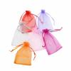 50/100PCS/Lot Organza Gift Bags for Jewelry, Multi-color Drawstring Bags, Wedding, Christmas, Candy Gifts, Jewelry Packaging