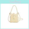 Pearl Woven Crossbody Bag Suitable For Girls Handmade Bead Bag For Daily Outfit