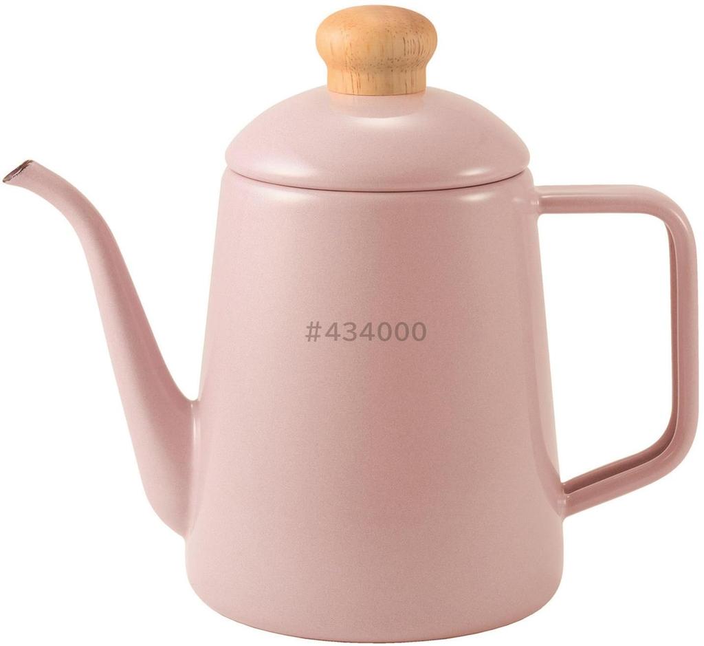 Fuji Enamel Cotton Plus Drip Ash Pot, 1.0L, Pink, CTP-1.0DP.AP