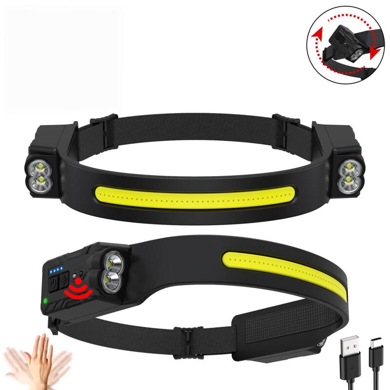 MengPao Dual-Head Adjustable COB Rechargeable Headlamp