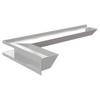 Vent Cover LUFT corner left 80x40x9 white