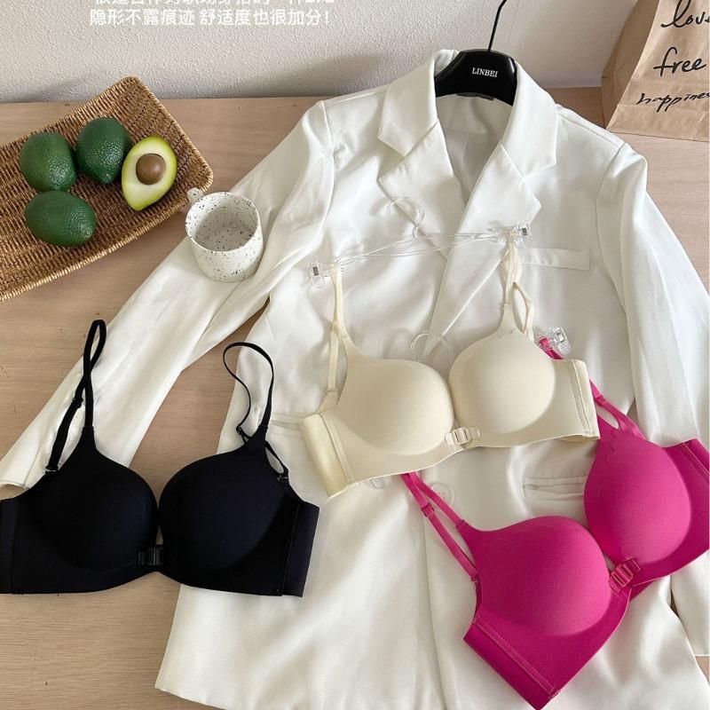 2 Sexy beautiful back artifact front buckle without steel ring underwear women gather one dress and wear more breast bras
