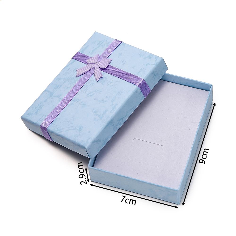 1pc High Quality Paper Ring Necklace Square Box Jewelry Necklace Earrings Rectangular Package Gift Box