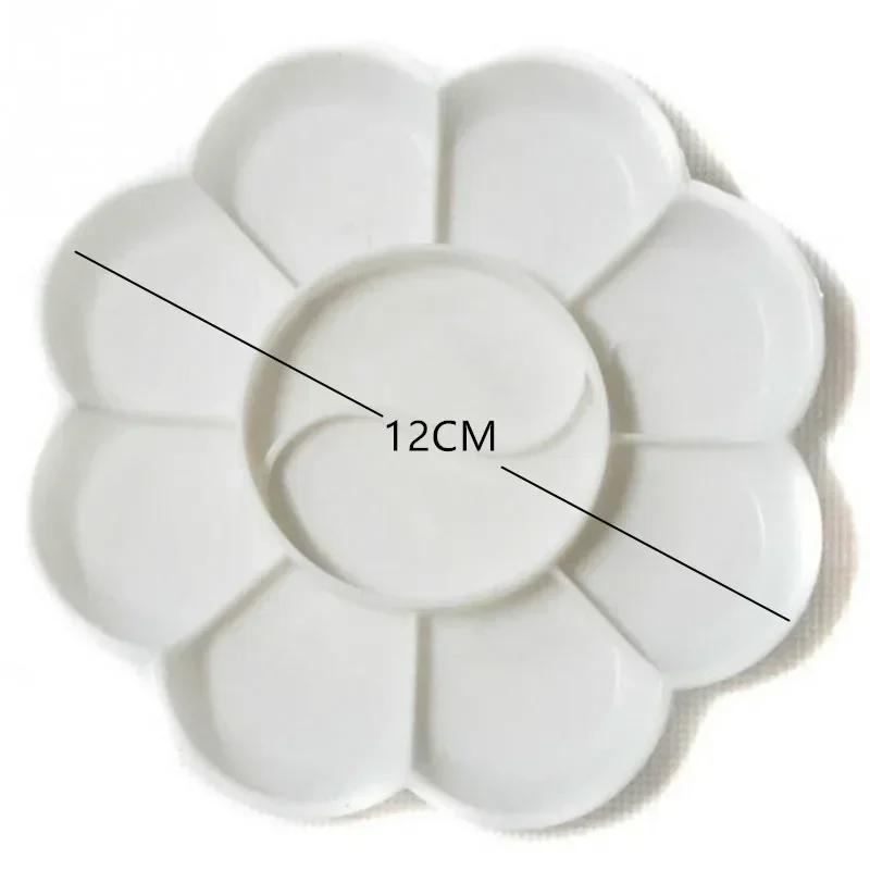 New 4 Size Plastic Palette Art Alternatives Tray Artist Watercolor School Supplies for Acrylic Oil Propylene Gouache Craft DIY