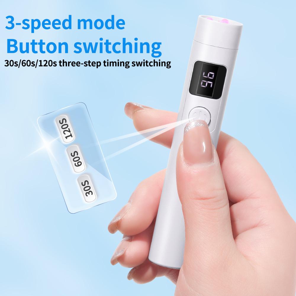 Portable Mini Nail Lamp Salon Quick Dry USB Nail Dryer Machine Home Phototherapy Tools Professional UV LED Flashlight Pen