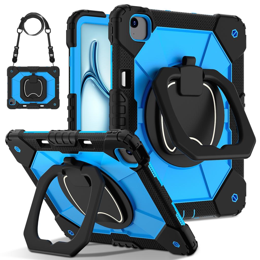 Dla iPada Air 13 (2025)/(2024) Etui z podpórką Silikon+PC Pokrowiec na tablet