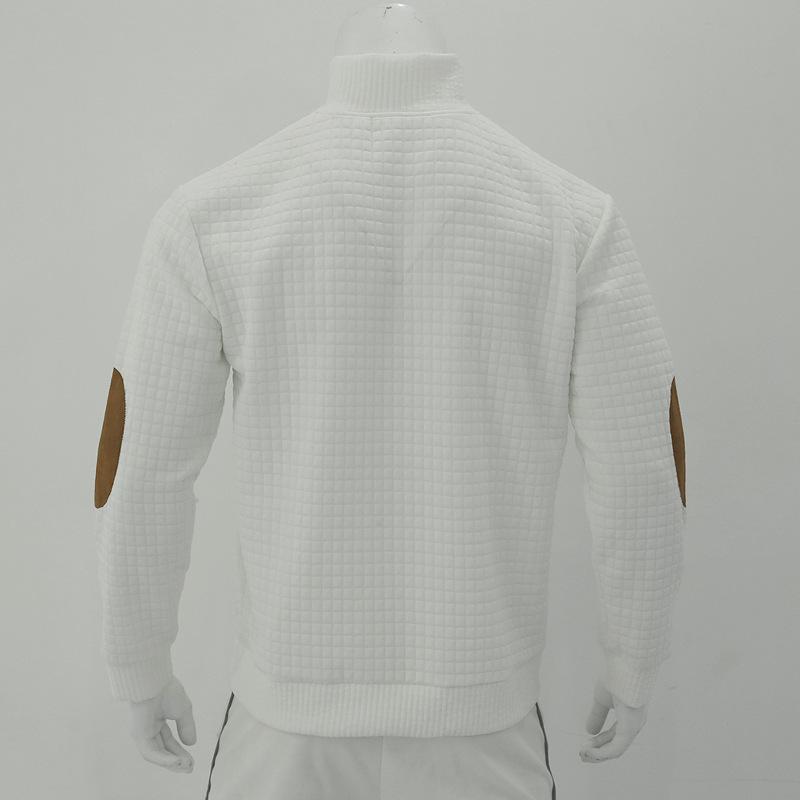 Mode Herren Outdoor Casual Stehkragen Langarm Sweatshirt Kleine Quadratische Jacke Herren Top