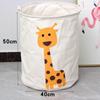 Extra Large Cotton Linen Folding Laundry Basket and Toy Hamper