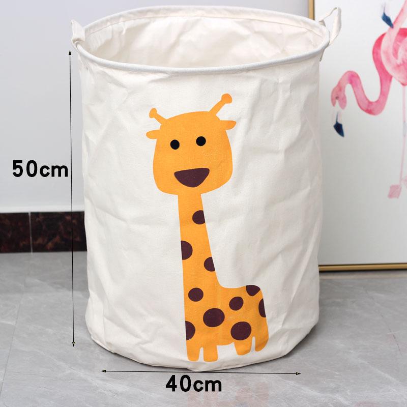 Extra Large Cotton Linen Folding Laundry Basket and Toy Hamper