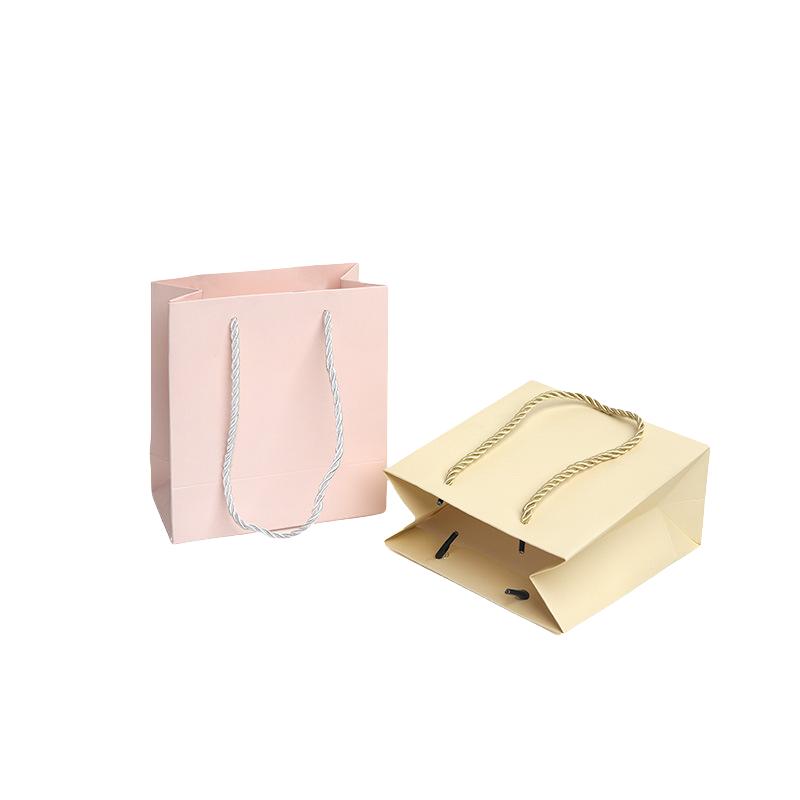 12/30pcs Gift Tote Paper Bags with Rope Handles for Jewelry Cosmetics Party Favors Valentine’s Day Packaging