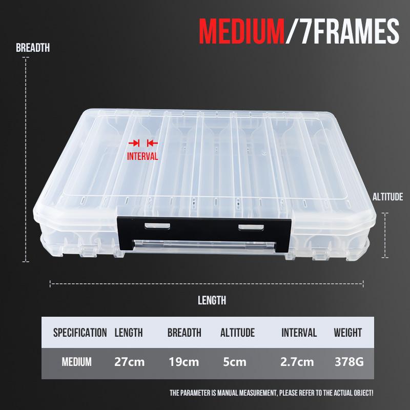 TAIYU 10/14/18 Compartment Double Sided Large Fishing Tackle Box for Storage Big Baits Sea Fishing Lure High Quality Fishing Box