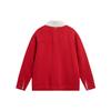 Li Ning Daily Prosperity Series Color Block Fleece Warm Jacket Women Jacket Samba-Red AFDU042-1