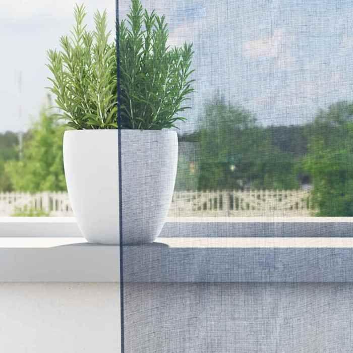 VidaXL Rideaux en voile avec œillets 2 pcs bleu royal, rideau en filet, rideau transparent, voile de fenêtre, traitement de 4102114