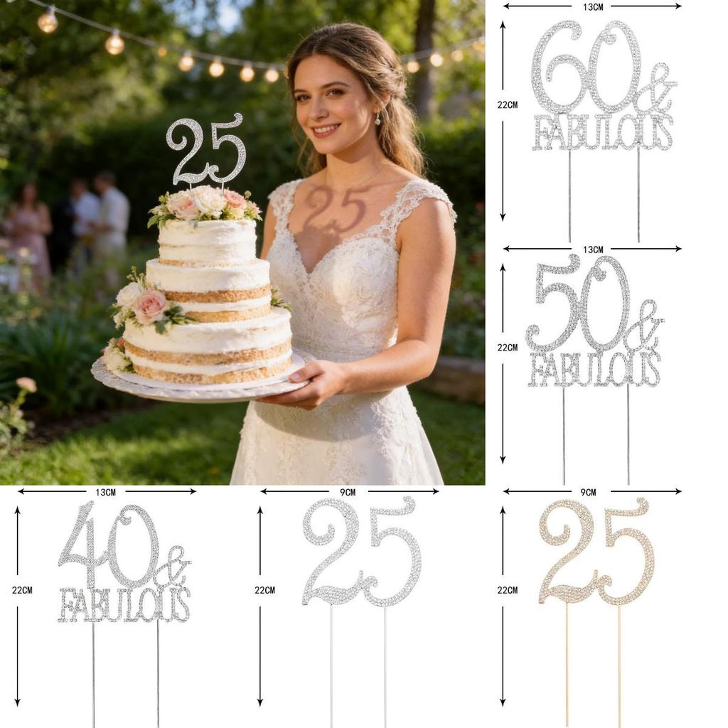 Wedding Cake Topper Holder With Alloy Metal For Anniversary Celebrations And Birthdays