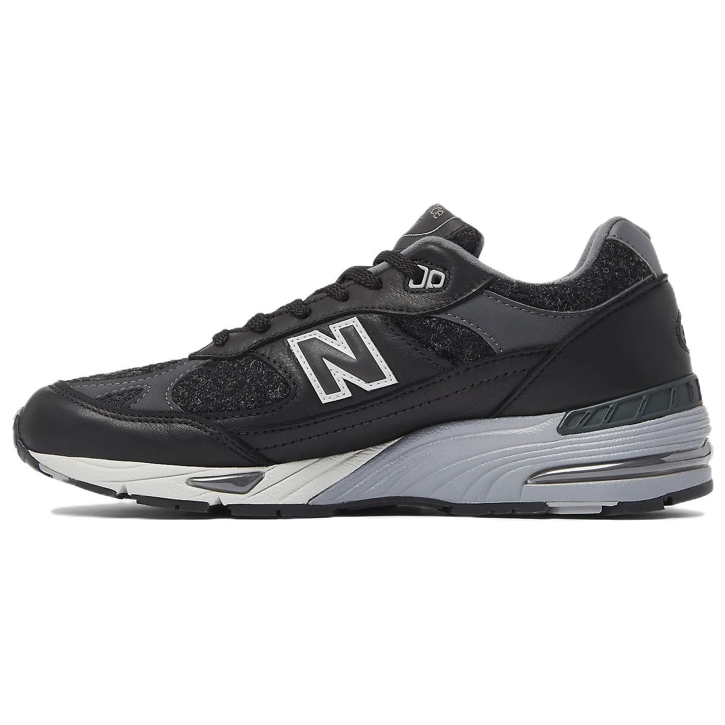 

New Balance 991 Made in England Твидовые мужские кроссовки Harris Black Magnet Smoked-Pearl M991DJ 40.5