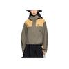 Training Series Single Button Hooded Long Sleeve Breathable Jacket Women Jacket Autumn-Yellow Deep-Green 962437603-1