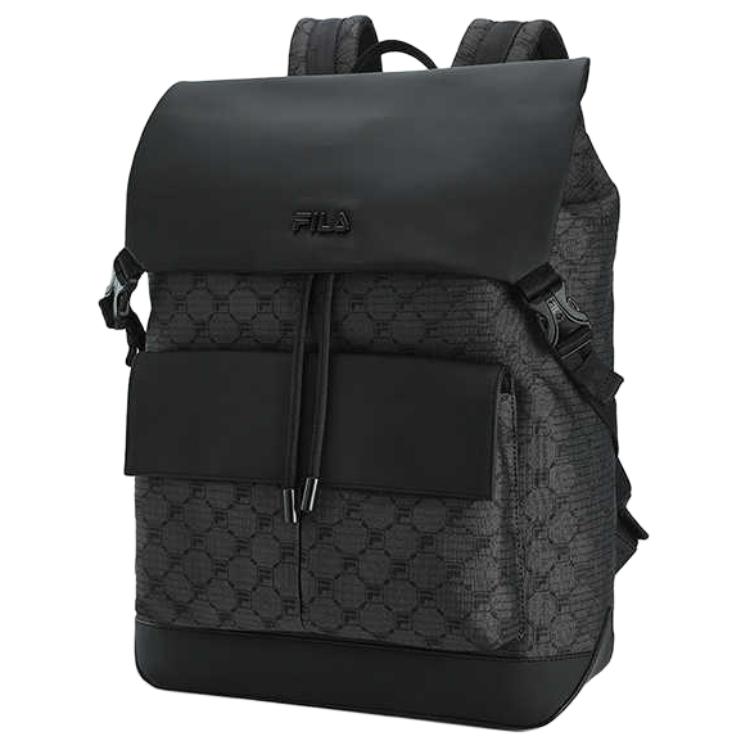 New FILA Fabric Backpack Men's Black Gray F13M518108FDY
