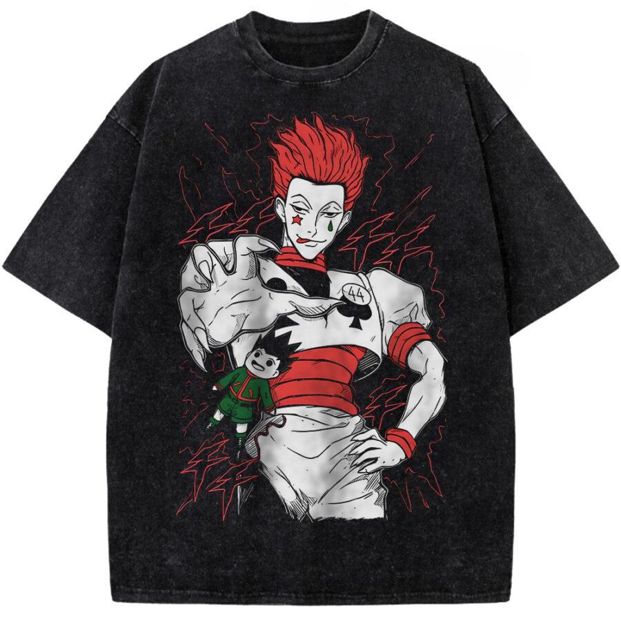 

Hunter x Hunter Killua Zoldyck Graphic Tshirt Men Women Clothing Short Sleeve Cotton T-shirts Washed Tee Harajuku Male T Shirt XXL
