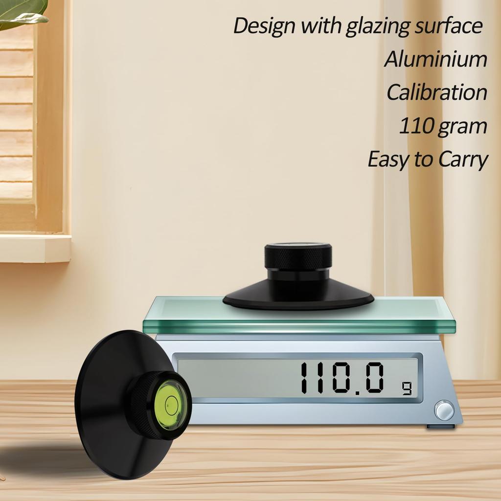 Preffair Disc Stabilizer Record Weight Turntable LP Vinyl Clamp Vibration Damper Record Stabilizer (110g, black)