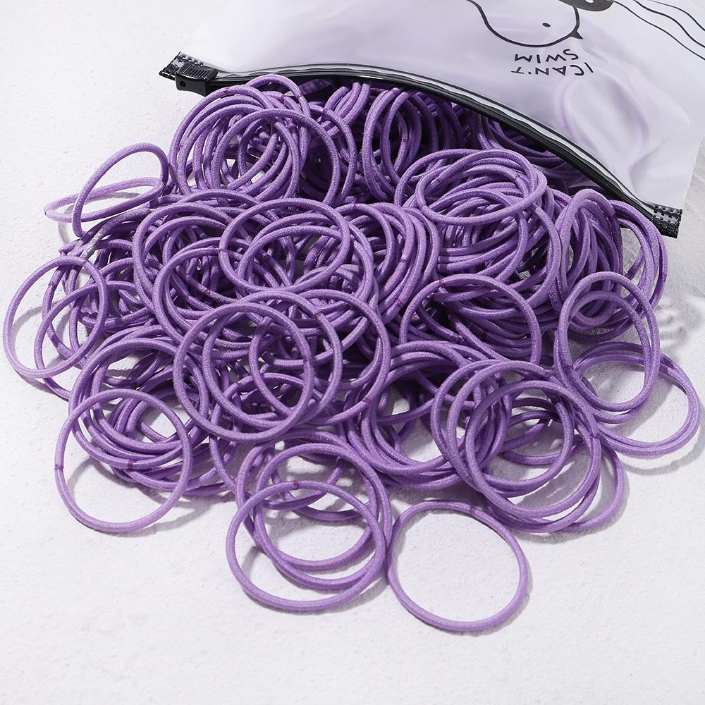 50Pcs Girls Candy Hair Bands Hair Accessories 3.8cm Elastic Rubber Band Hair Band Children Ponytail Holder Bands