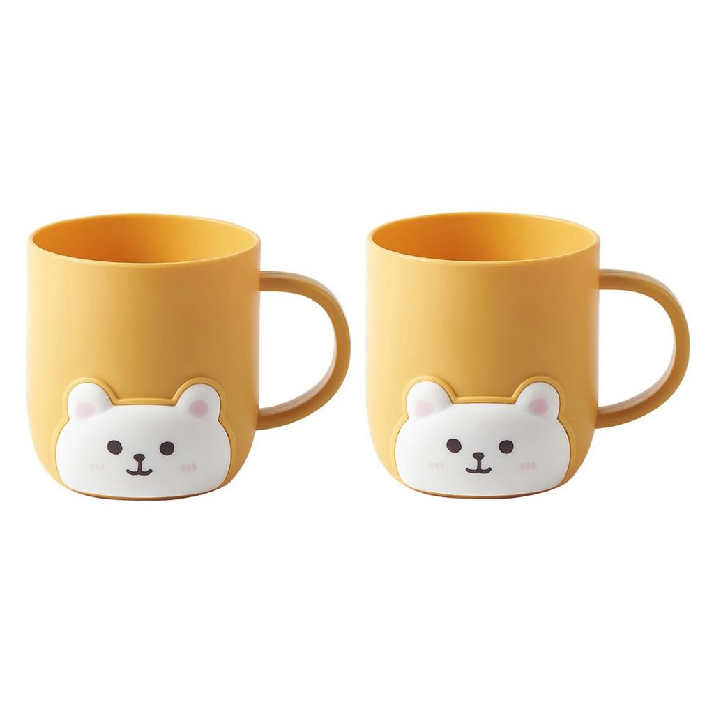 1-2 ks Koupelnový kelímek na zubní kartáčky Dětský Medvídek Studentská kolej Roztomilý Kreslený Kloktadlo Plastový Dětské Produkty Domácí Zboží