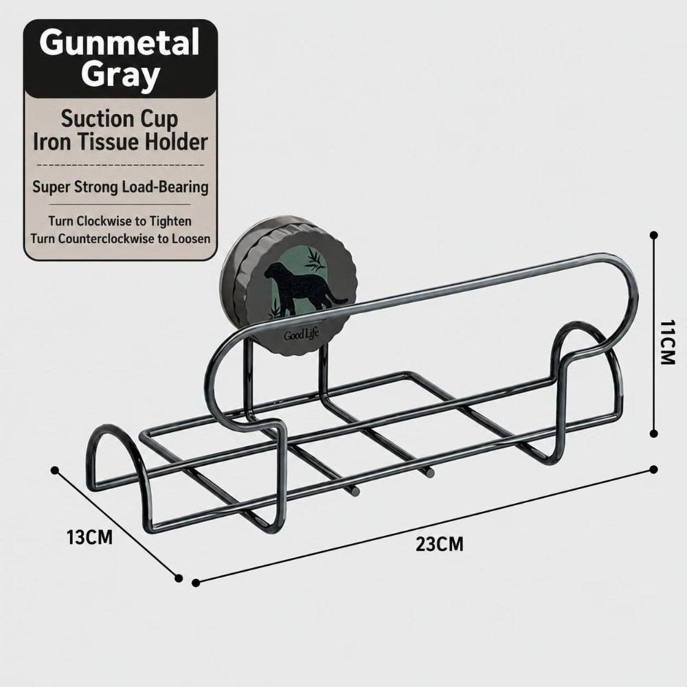 Rust Resistant Paper Holder No Drill Installation Wet Wipe Storage Rack Kitchen Bathroom