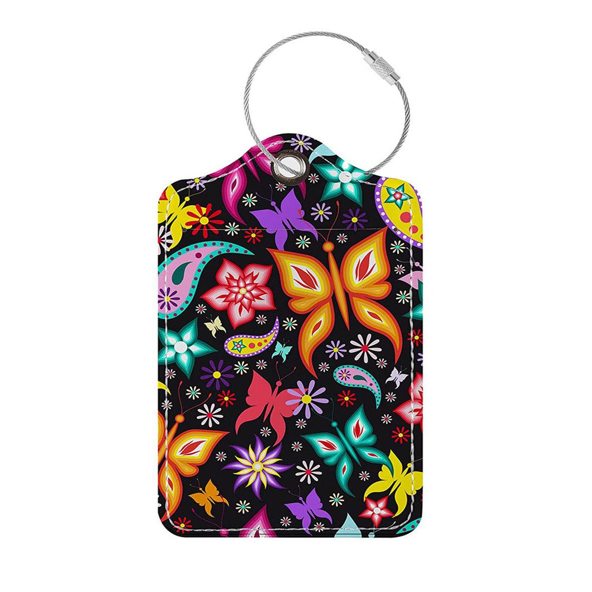 1шт цветные печатные багажные бирки багажные бирки посадочные талоны кожаные наборы — фото 10