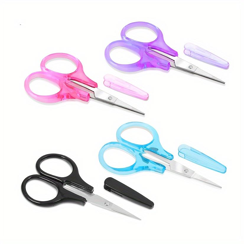 4pcs Mini Embroidery Scissors With Protective Covers Stainless Sewing Shears In Cutting Of Threads And Fabrics Sewing Supplies