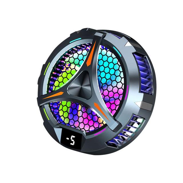 

X42 вентилятор-кулер для сотового телефона, магнитная портативная цифровая система охлаждения с RGB-подсветкой, подставка для ноутбука, планшета, охлаждение для IPad чёрный