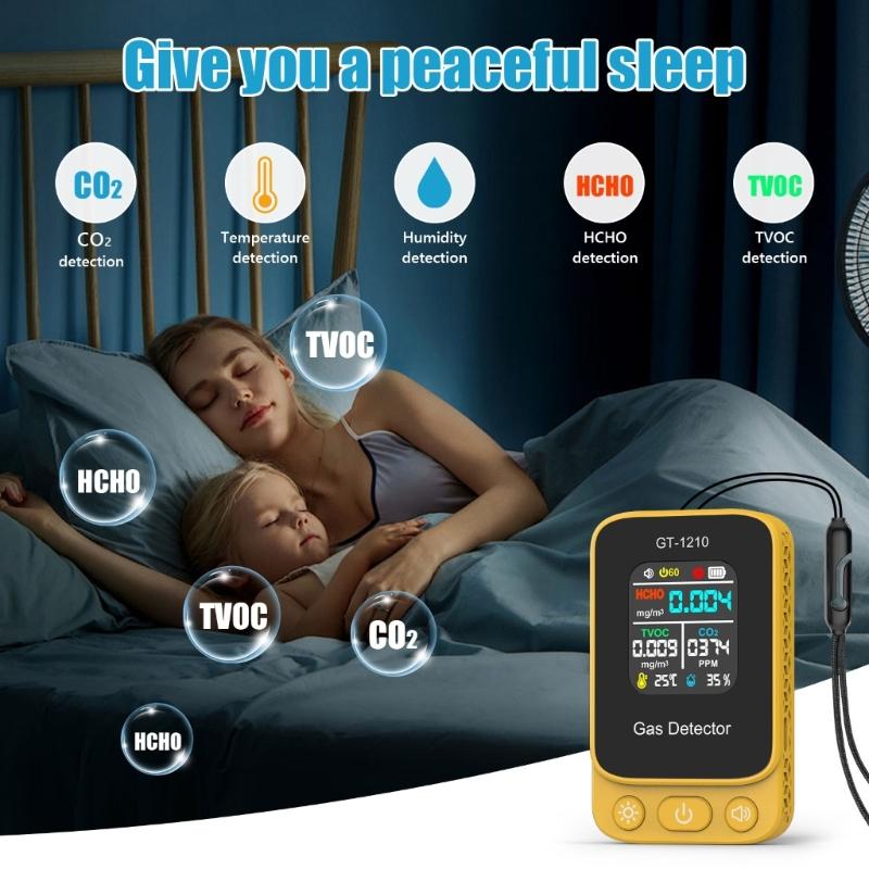 Professional Gas Detection Device For Households Visual LED Indicators Sound Alerts Wall Mount Design