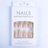 High-End Yellow French Almond Press-On Nails - Stylish Sweet Patch Design