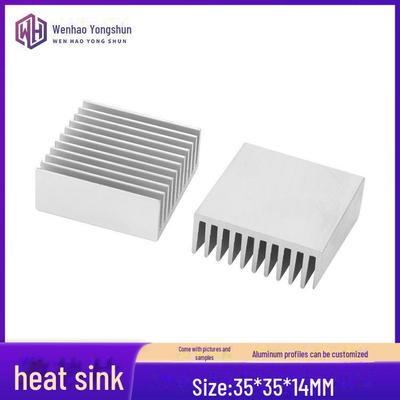 Radiator din aliaj de aluminiu, 35x35x14mm pentru răcire PCB și cip