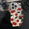 Full Screen Cherry Pattern Hard Protective Phone Case For Apple Iphone