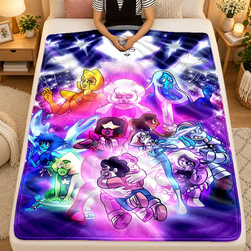 Flaneldecke Steven Universe Warme Weiche Überwurfdecke für den Innenbereich Sofa Bett Wohnzimmer