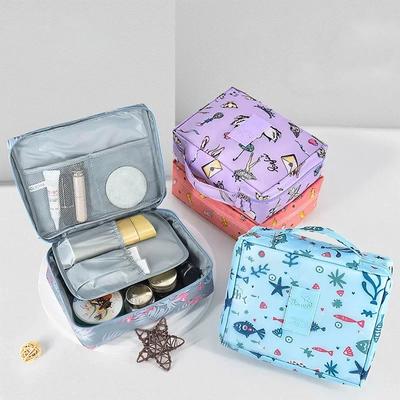 Large Travel Cosmetic Bag for Women Waterpfoof Tote Makeup Organizer Female Toiletry Kit Bag Make Up Case Storage Pouch Lady Box