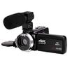 4K Digital Camcorder with WiFi Remote, 3.0-inch Touchscreen & Green Screen for Live Streaming.