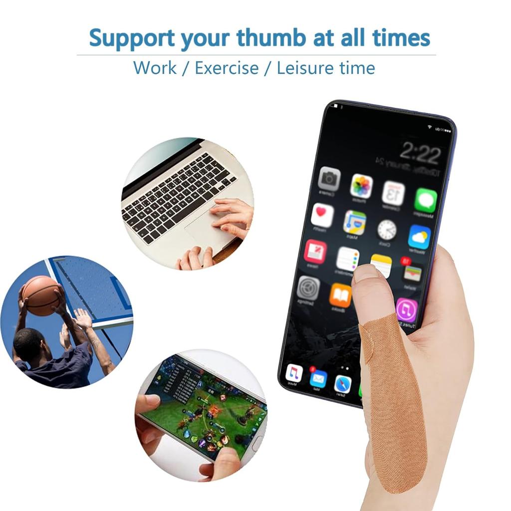 10 bucăți de protecție pentru degetele mari de la picioare, bandaje autoadezive pentru degete de gazon, bunions, artrita degetului mare, ameliorarea degetelor de declanșare