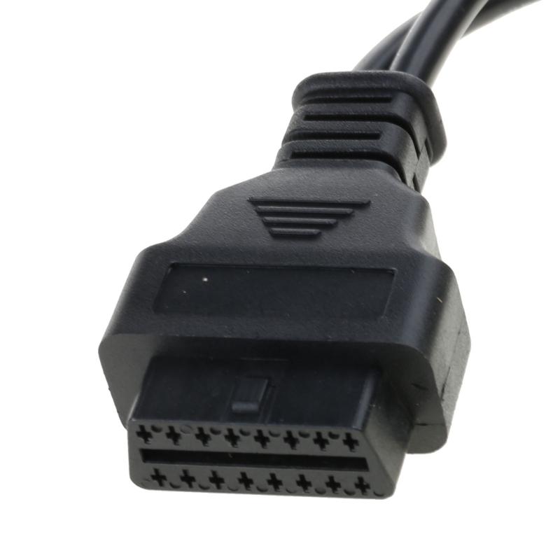 6pin 9pin To OBD2 16Pin Adapter Vehicles Diagnostic Adapter Cable OBD J1939 J1708 J1587 Converter Scanner Cable Y Cable